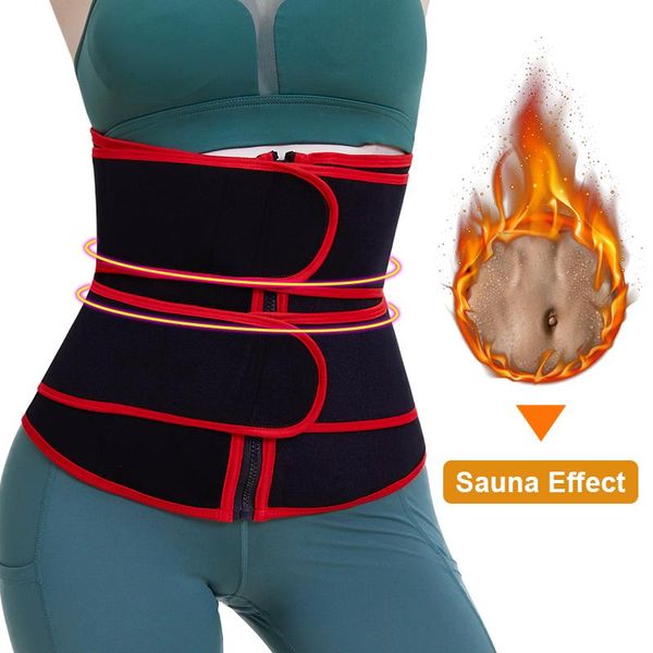 

bustiers & corsets latex waist trainer cincher fitness belt women tummy control trimmer sauna sweat band for workout colombian girdles faja, Black;white