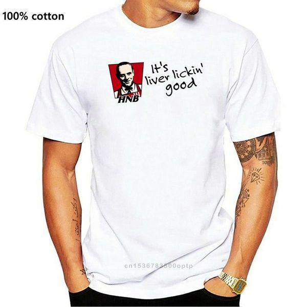 

men's t-shirts hbn hannibal lecter its liver lickin good t-shirt, White;black
