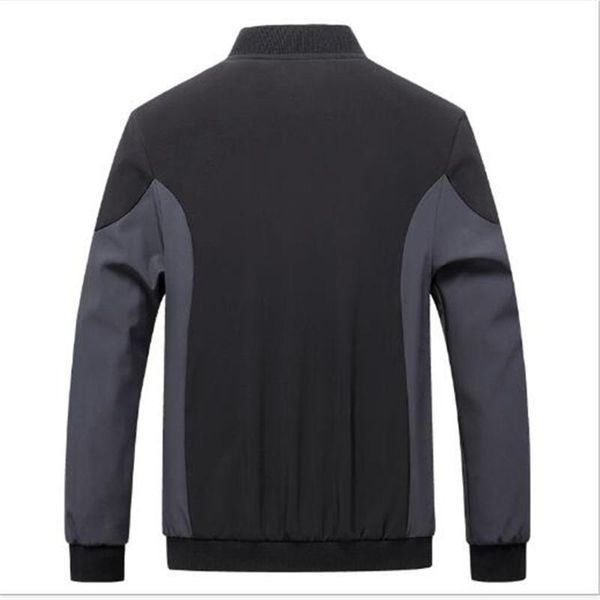 

men's jackets spring and autumn casual jacket product baseball collar color blocking fashion youth coat, Black;brown