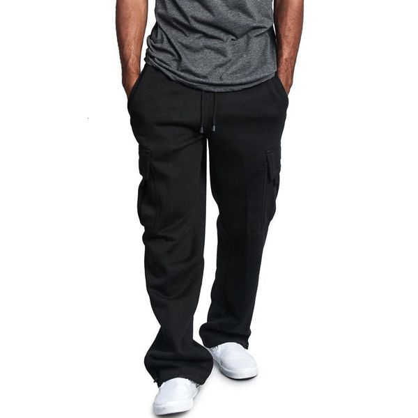 

new sport men's jogger sweatpants with pocket strap training pants 4qbh, Black