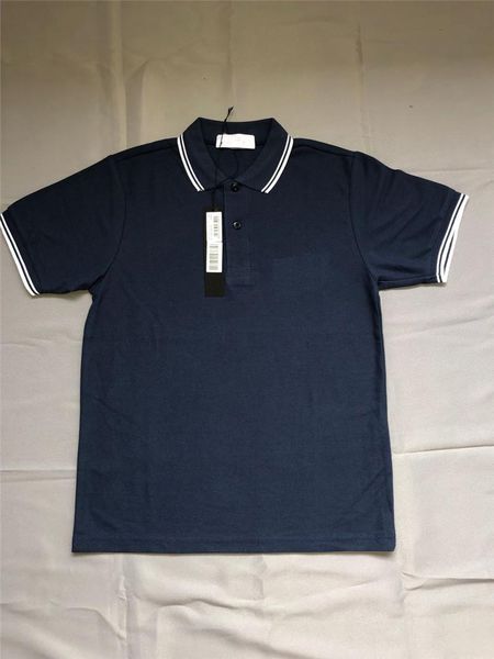 

men's polos summer comfortable workwear style badge shirt, White;black