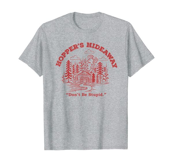 

hopper's hideaway don't be stupid t-shirt, White;black