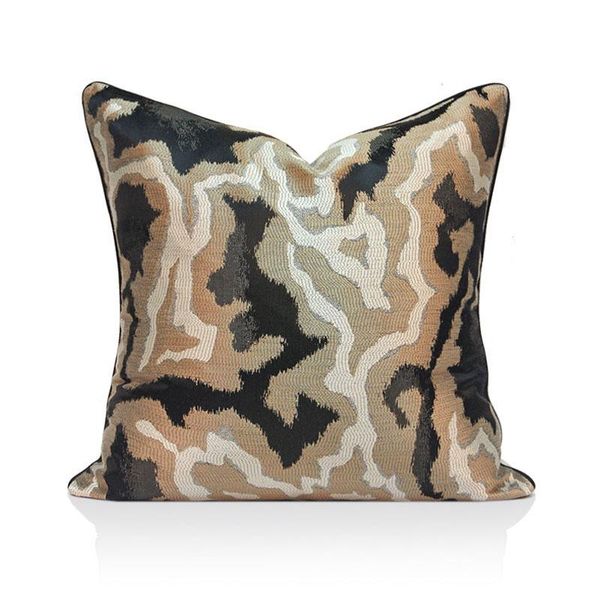 

cushion/decorative pillow abstract geometric cushion cover couch decorative case art home vintage gold black stripe sofa chair coussin