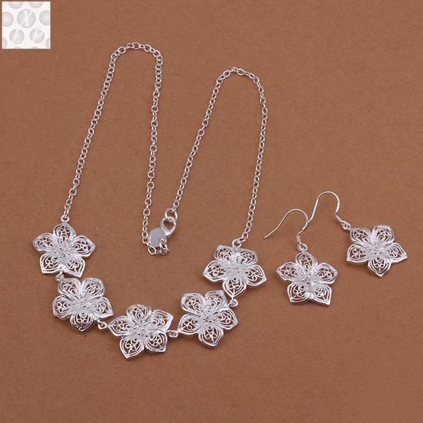 

s451 2021 bulk sale bridal party jewelry sets, Silver