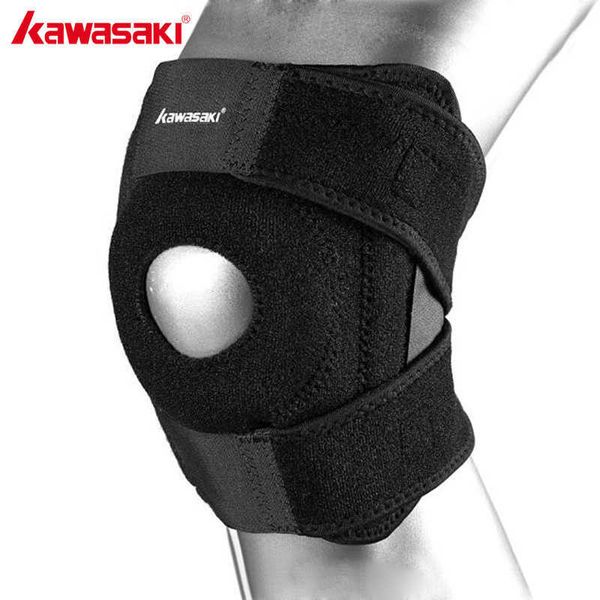 Kawasaki Баскетбольные колодки Knee Pads Дышащая регулируемая эластичная поддержка колена для волейбола тренажерный зал спортивные защитные охранники ремешок KF-3402 Q0913