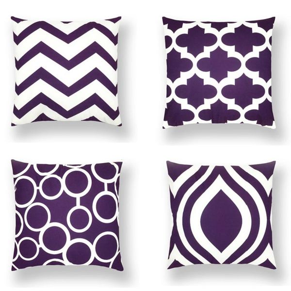 

pillow case geometric series rule graphic cotton linen throw cushion cover car home decoration sofa pillowcase