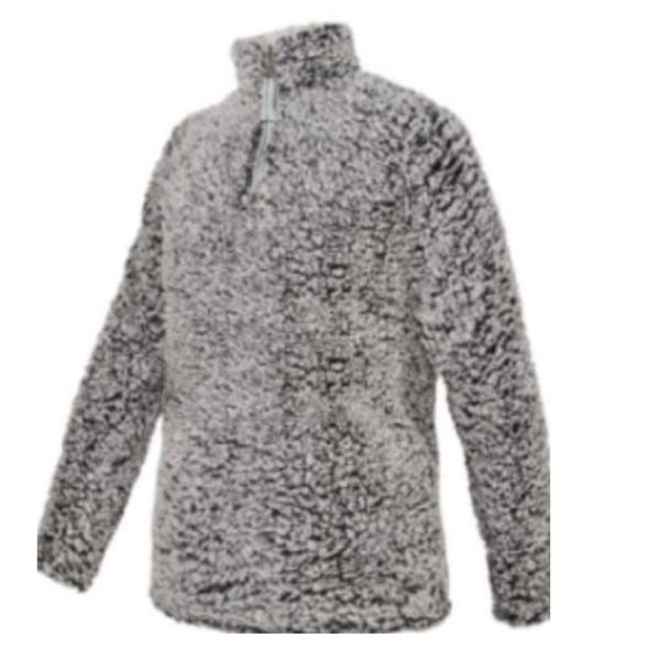 

women's grey rainbow plush coat gradient sweater women, Blue;black