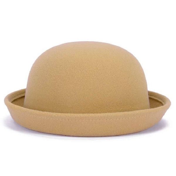 

berets fedora hat women spring felt winter warm rumbling over top, Blue;gray