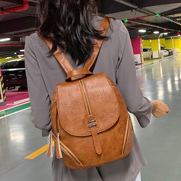 

outdoor bags fashion women backpack designer leather shoulder bag large school for teenagers girls vintage travel backpacks