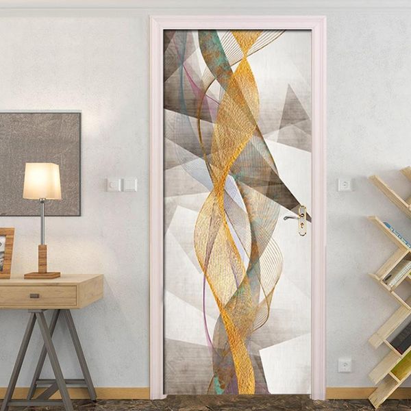 

3d sticker canvas print abstract picture self adhesive waterproof durable home decor artwork for living room door canvas paste
