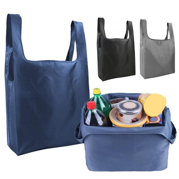 

storage bags foldable eco shopping bag lady oxford cloth reusable fruit grocery pouch recycle organization tote