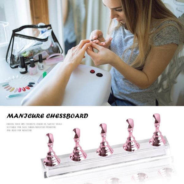 

nail art kits false tips training holder base crystal display manicure tools for home caring protection supply