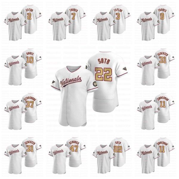 

youth 22 juan soto 2020 gold-trimmed championship jersey stephen strasburg eric thames max scherzer howie kendrick zimmerma, Blue;black
