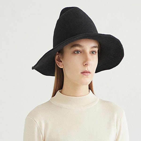 

party hats halloween wizard with pointy and big-brimmed autumn winter woolly