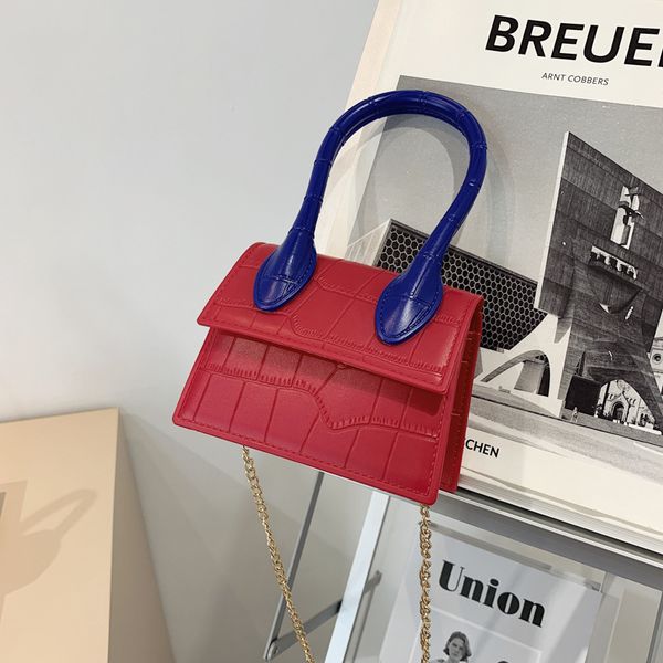 

70% off 2021 new spring and summer korean women's bag mini simple color contrast ins one shoulder cross carry small square bag hsg1 599