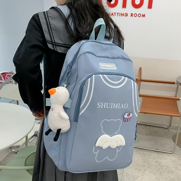 

backpack original uoct.all selling solid color female college student ins harajuku style schoolbag japanese campus