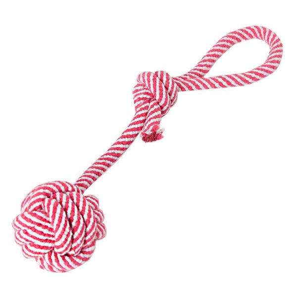

dog toys & chews lovely puppy pet chew toy cotton braided bone rope color knot