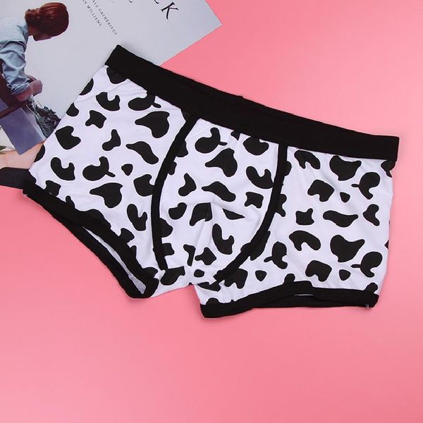 

underpants pure cotton cartoon men's boxers, boxer underwear, sexy, fun, brand underwear, Black;white