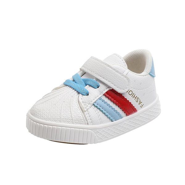 

first walkers children's white shoes shell-toe baby flats casual 2021 boys sports girls fashion toddlers non-slip 15-19