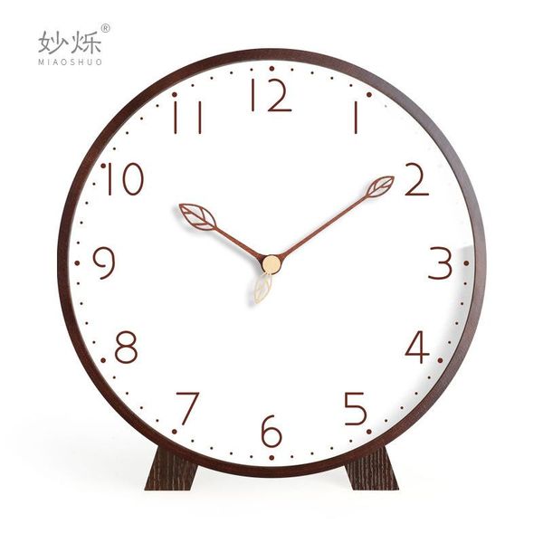 

wall clocks modern creative table clock wood large clcok silent living room deskwatch desk home decoration gift ideas