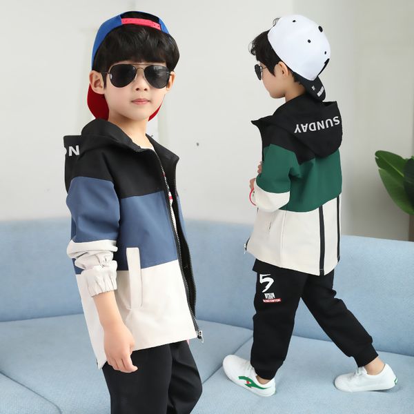 

Boys Clothing Set Spring Autumn Kids Clothes Set 6 8 10 12 Years Boys Sports Suit Fashion Tops+pants Children Clothing, Blue