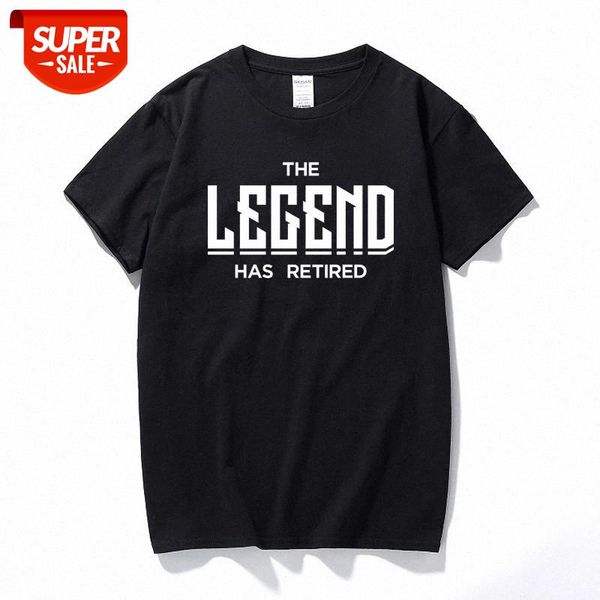 

the legend has retired t-shirt funny retirement joke old age mens gift streetwear fashion cotton short sleeve t shirt #sl2t, White;black