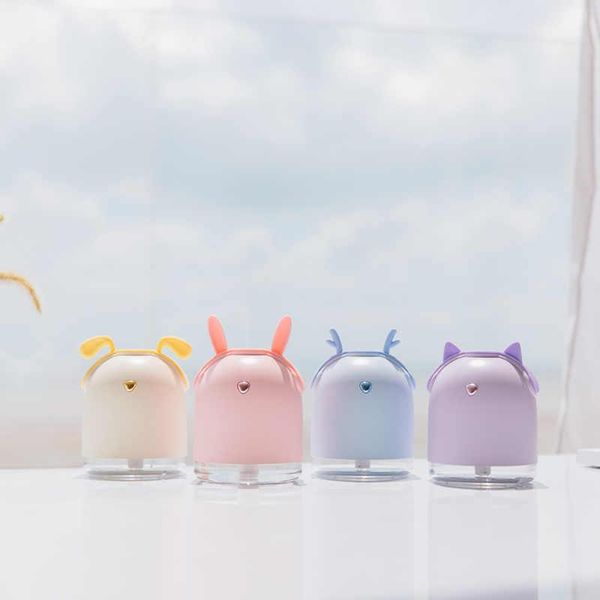 

250ml air humidifier with 2000mah battery usb humidificador colorful lamp ultrasonic aroma essential oil defuser for home car