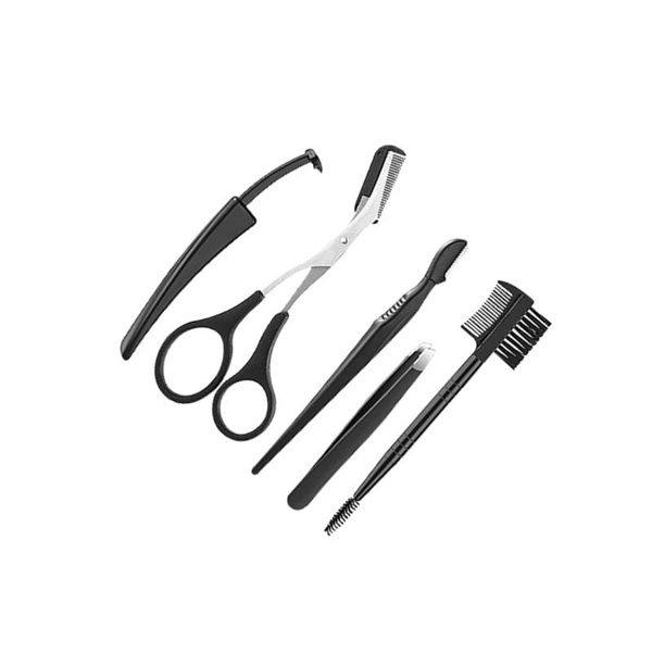 

eyebrow tools & stencils 1 set professional trimmer prcatical eyelash curler razor shaver makeup tool