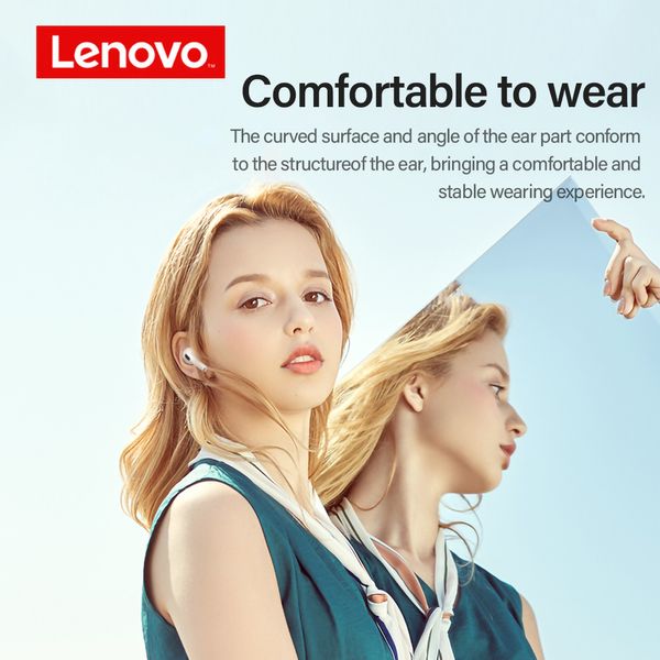 Orijinal Lenovo LP40 Kablosuz Kulaklıklar TWS Bluetooth kulaklıklar Touch Control Spor Kulaklığı Stereo Kulaklıklar Telefon için Android ZC6O