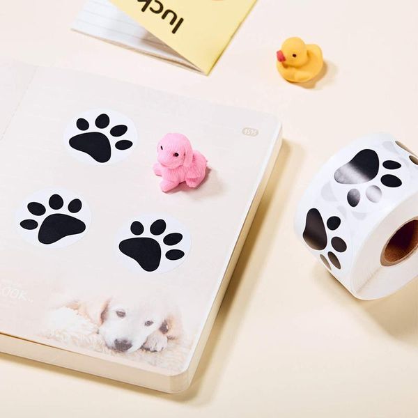 

gift wrap pet sticker for envelope sealing labels black stationery supply