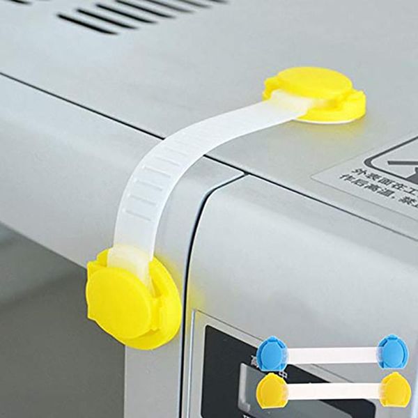 

10pcs baby long cute bendable door drawers safety lock children protection lock cabinet door drawers refrigerator