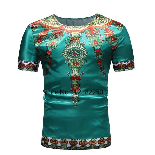 

ethnic clothing brand dashiki t shirt african men clothes 2021 traditional tee homme casual short sleeve t-shirt male, Red