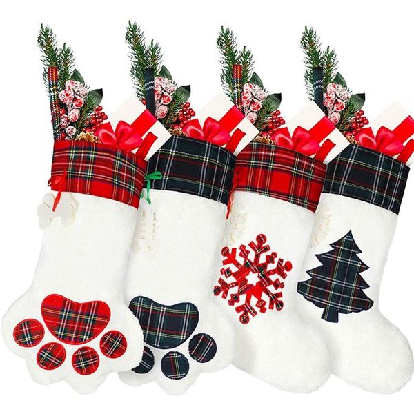 

christmas decorations stockings snowflake tree stocking fireplace hanging for party