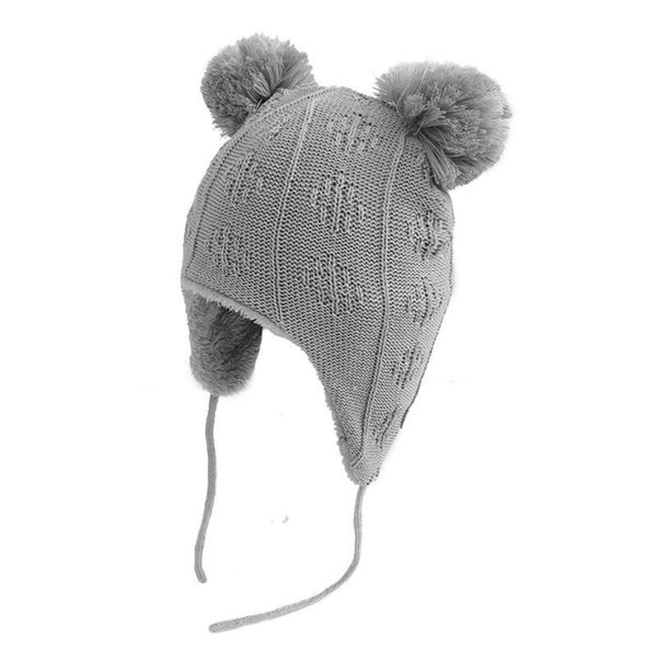 

autumn winter cute hair ball baby hat infant ear protection cap knitted beanie p31b caps & hats, Yellow