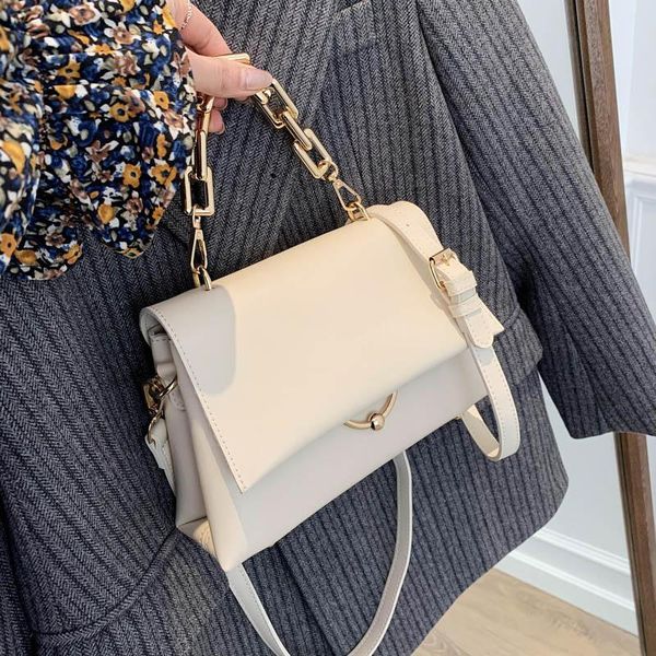 

evening bags chain women's handbag solid color leather flap crossbody for women 2021 designer female fashion shoulder sac a main