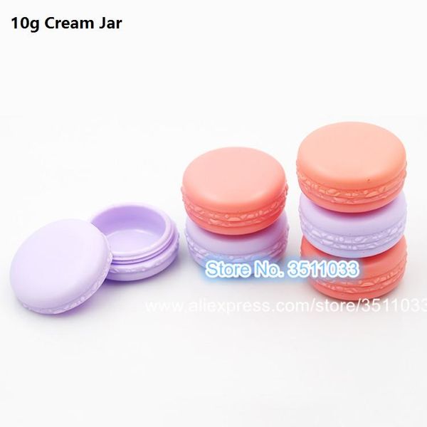 

10g 24pcs 50pcs candy color macarons jar cute empty cosmetic containers lipstick lip box diy sub-bottling cream jar pink