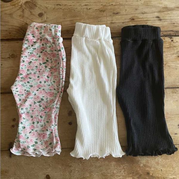 

trousers 2021 baby girls printed pants summer cototn soft babys, Blue