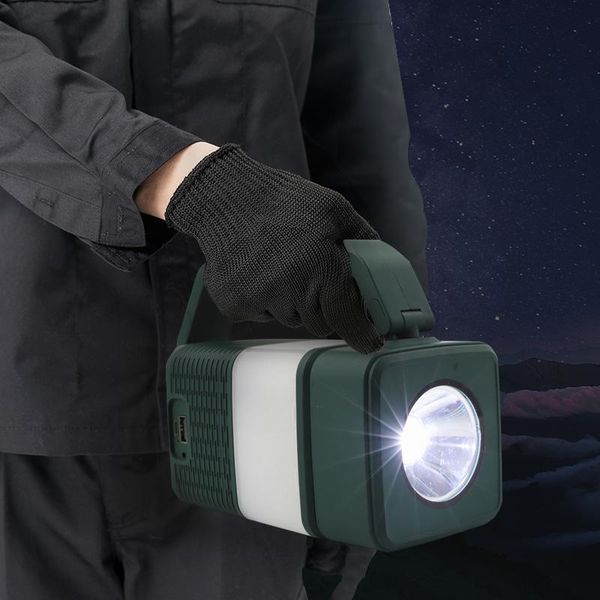 

outdoor bluetooth light camping table folding lamp pole durable light lamp lantern for picnic hiking power bluetooth speaker