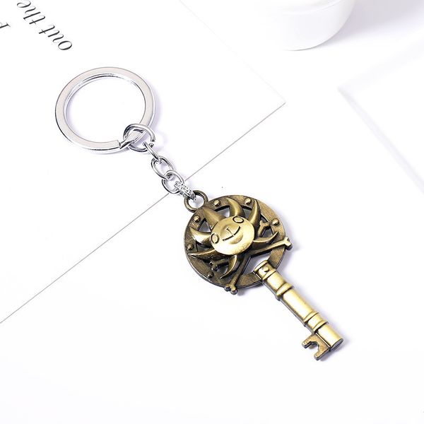 

keychains pirate, sunshine, straw hat road, feisuolong metal key chain, couple ring decoration gift, Silver