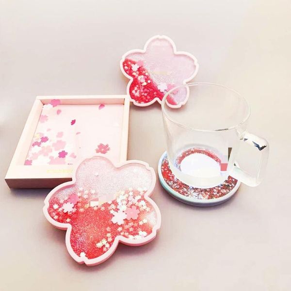 

mats & pads drink cup cute silicone non slip insulation coaste for home decor