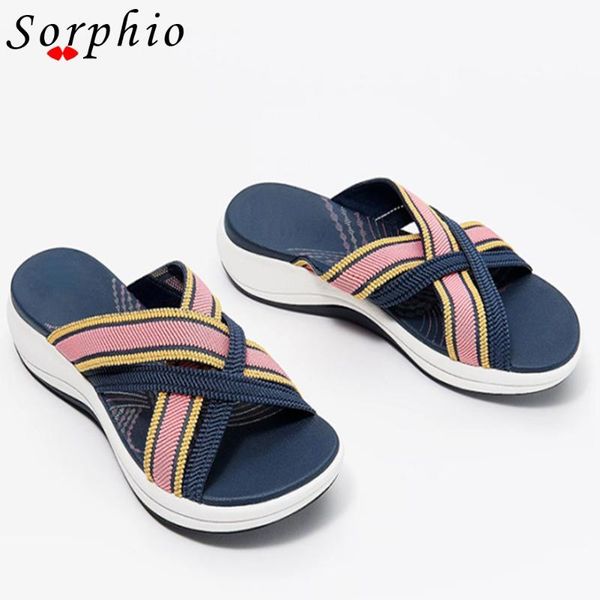 

slippers women's wedges comfort soft heels indoor for ladies men open toe summer casual breathable 2021 outside shoes, Black