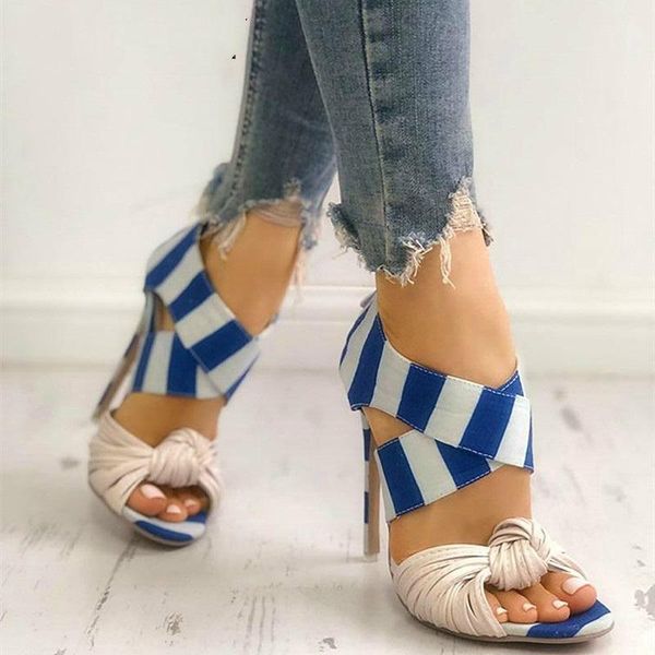 

sandals women shoes summer peep toe ladies heels stiletto pumps high cross strappy platform mixed colors party, Black