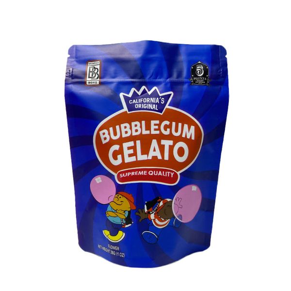 

edible packaging bag 28g 1oz bubblegum gelato backpack boyz plastic mylar bags child resistant stand up smell proof zipper