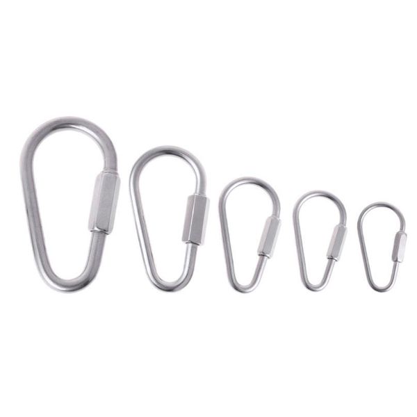 

304 stainless steel carabiner with lock quick hang hook chain connecting buckle 'zt 304 s jllrzz