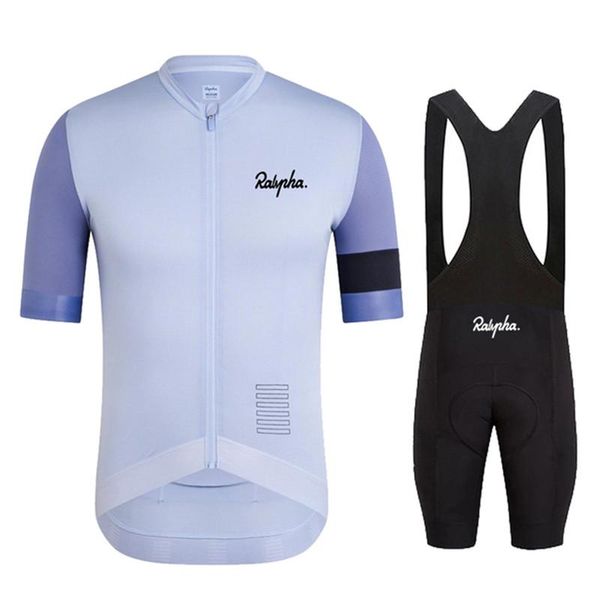 

racing sets 2021 pro team cycling clothing men's jersey bib shorts set mountain bike tights triathlon ropa ciclismo uniform, Black;blue