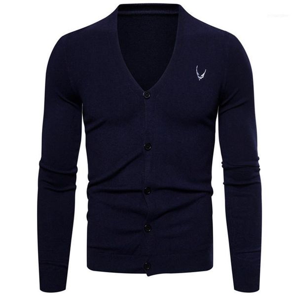 

men's sweaters 2021 spring autumn knitted jacket slim cotton v-neck single breasted sweater cardigan casual korean coat1, White;black