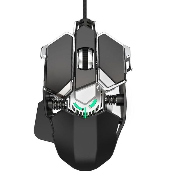 

mice mechanical gaming mouse wired 6400dpi programmable 9 keys computer gamer fku66