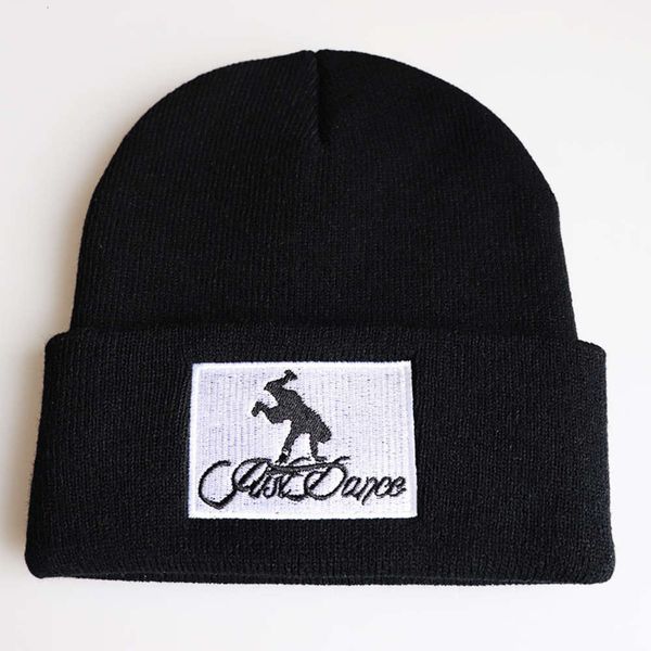

hat men's and women's just dance embroidery knitted hat hip hop student pullover wool factory men's, Blue;gray