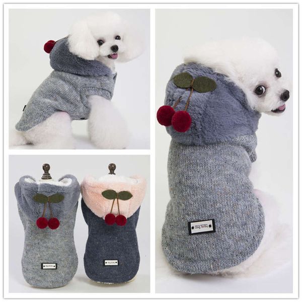 

autumn and winter new dog cotton padded cloth pet products pet cloth autumn and winter 18 cherry two leg cotton padded cloth