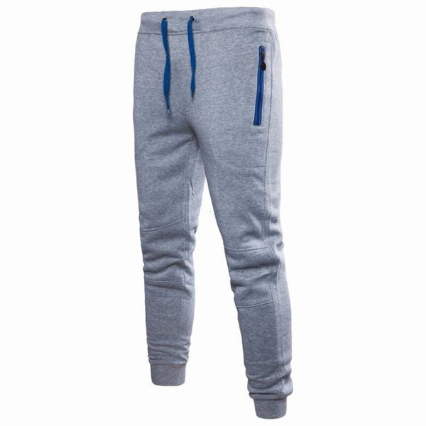

autumn and winter 2021 new style casual pocket zipper pants men's, Black